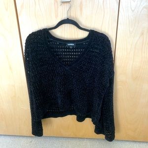 Express Chenille Open Knit Sweater